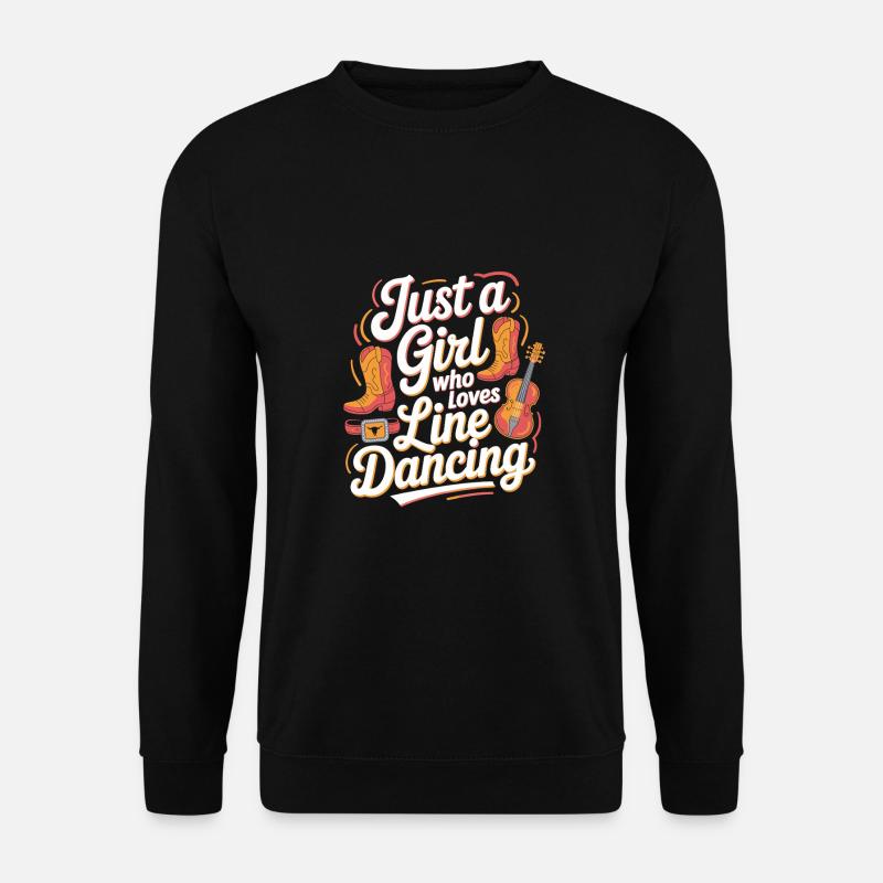 Just a girl who loves Line Dancing - Unisex Pullover - Schwarz