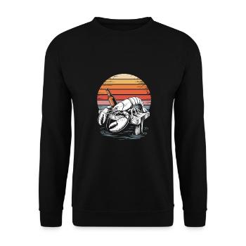 Lobster and beer - Unisex Sweatshirt - black - Front - Alina (178cm) & Michal (187cm)