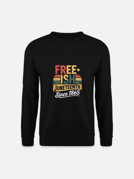 Freeish Juneteenth sunset - Unisex Sweatshirt - black
