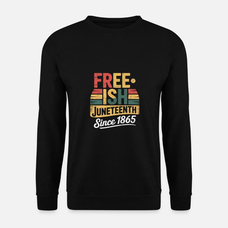 Freeish Juneteenth sunset - Unisex Sweatshirt - black