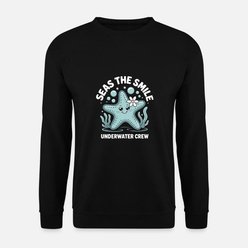 Süßes Seestern Design - Unisex Pullover - Schwarz