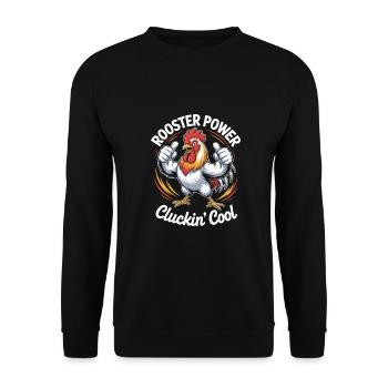 Drôle de coq - Sweat-shirt Unisexe - noir - Devant - Alina (178cm) & Michal (187cm)