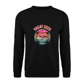 Flamingo Sommer 2025 - Unisex Pullover - Schwarz - Vorne - Alina (178cm) & Michal (187cm)
