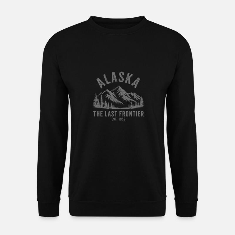 Alaska Mountains - Unisex Pullover - Schwarz