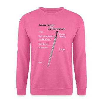 Anatomie des Schwertes - für Schwertkämpfer - Unisex Pullover - Pink - Vorne