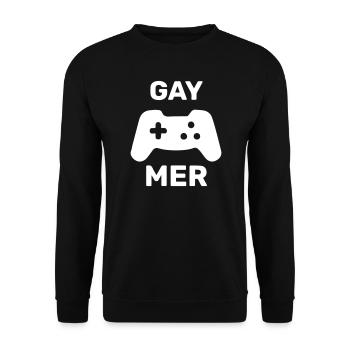 Gay Mer - Unisex Pullover - Schwarz - Vorne - Alina (178cm) & Michal (187cm)