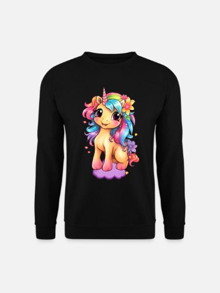 Cute unicorn - Unisex Sweatshirt - black