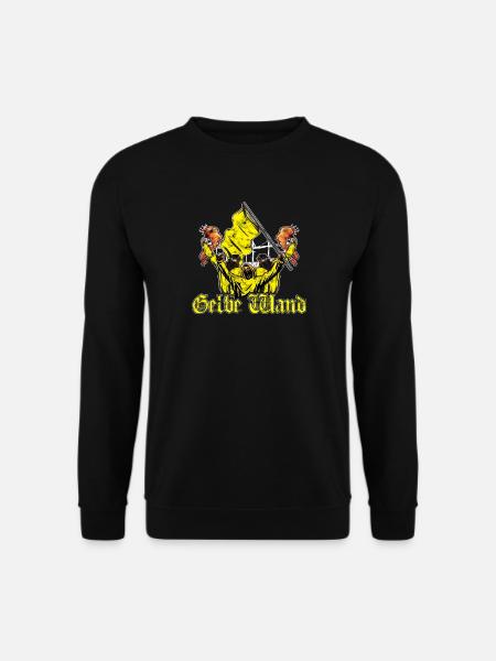 Gelbe Wand - Unisex Pullover - Schwarz