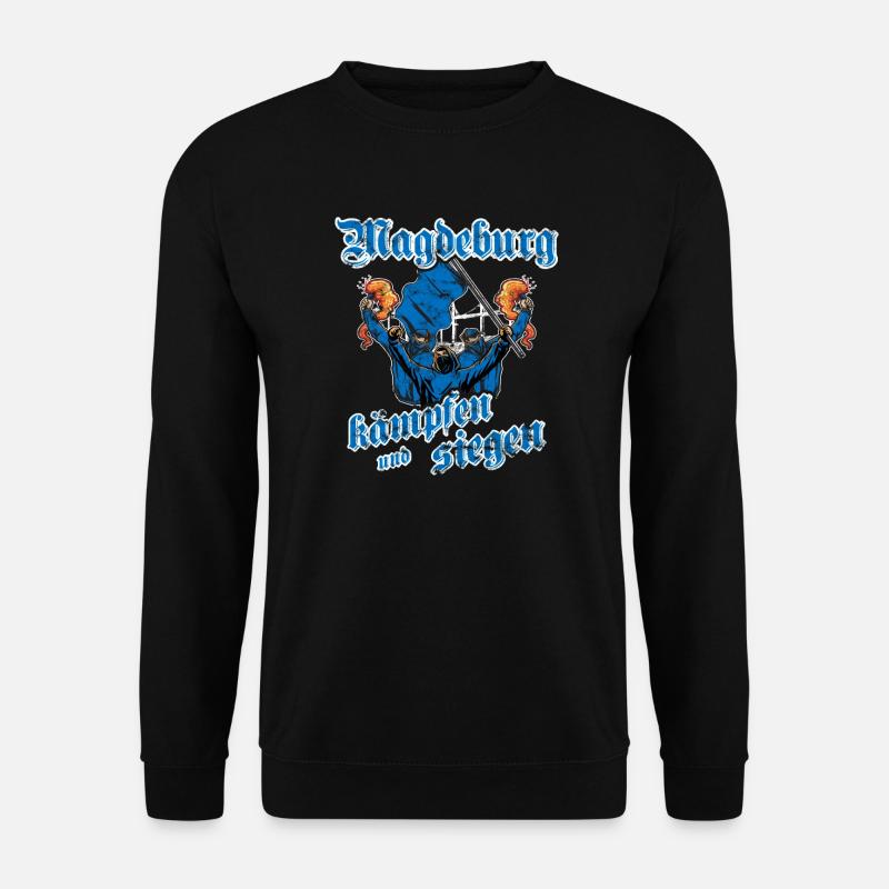 Magdeburg kämpfen und siegen - Unisex Pullover - Schwarz