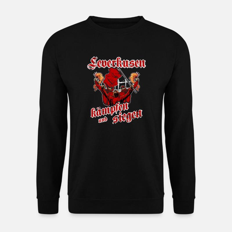 Leverkusen kämpfen und siegen - Unisex Pullover - Schwarz