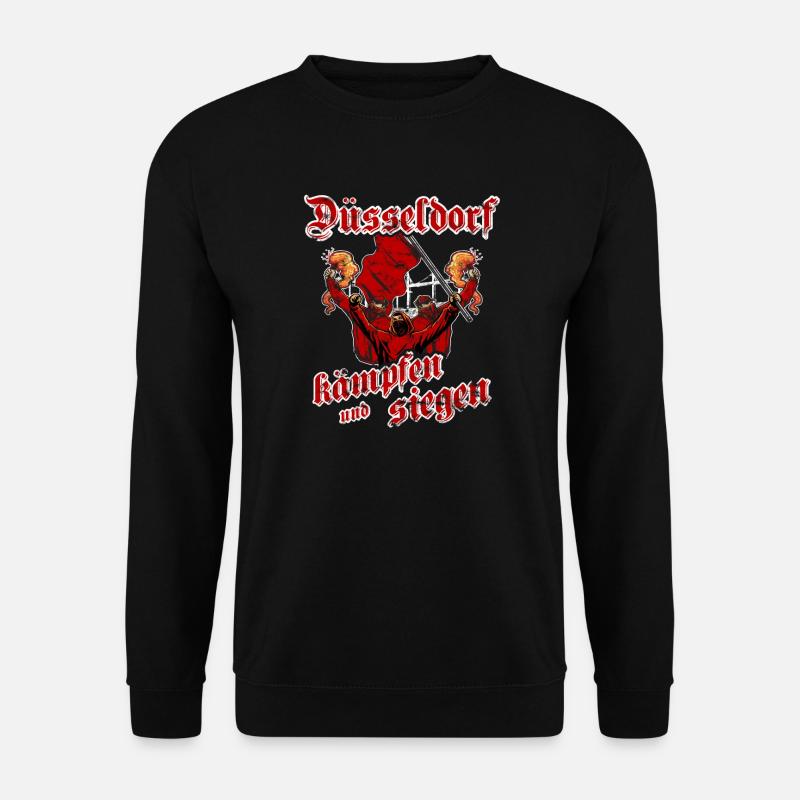 Düsseldorf kämpfen und siegen - Unisex Pullover - Schwarz