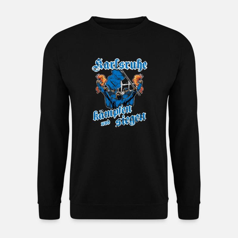 Karlsruhe kämpfen und siegen - Unisex Pullover - Schwarz