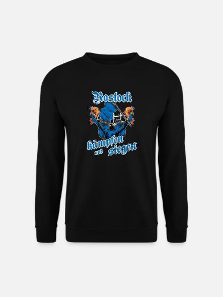 Rostock kämpfen und siegen - Unisex Pullover - Schwarz