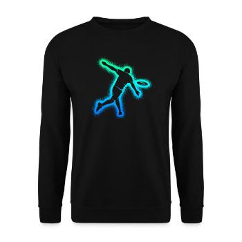Disc Golf Kinder Männer Jungen Discgolfer - Unisex Pullover - Schwarz - Vorne - Alina (178cm) & Michal (187cm)