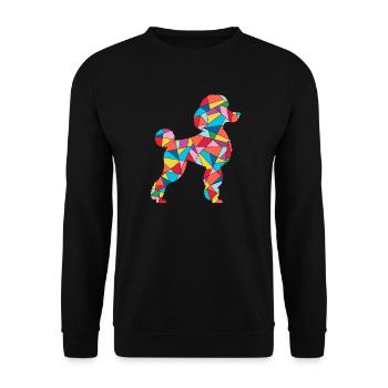 Pudel Liebhaber Hunde Liebhaber Mädchen Hund Pudel - Unisex Pullover - Schwarz - Vorne - Alina (178cm) & Michal (187cm)
