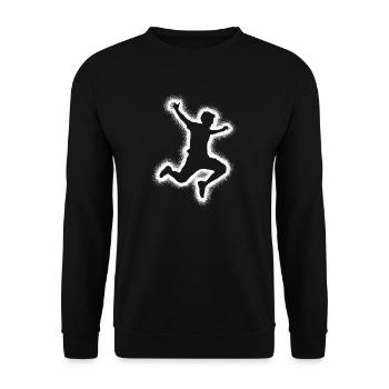 Parkour Running Freerunning Freerunner Homme - Sweat-shirt Unisexe - noir - Devant - Alina (178cm) & Michal (187cm)