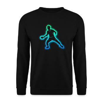 Table Tennis Players Boys Table Tennis Players - Unisex Sweatshirt - black - Front - Alina (178cm) & Michal (187cm)