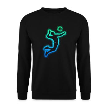 Volley-ball Joueurs de volley-ball Joueurs de volley-ball Garçons - Sweat-shirt Unisexe - noir - Devant - Alina (178cm) & Michal (187cm)