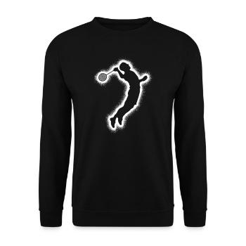Badminton Badminton Player Boys Men Badminton - Unisex Sweatshirt - black - Front - Alina (178cm) & Michal (187cm)