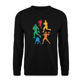 Football américain Sports Enfants Garçons Football - Sweat-shirt Unisexe - noir - Devant - Alina (178cm) & Michal (187cm)