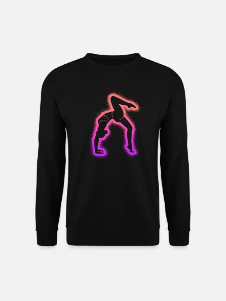 Turnerin Gymnastik Handstand Damen Turnen Kinder - Unisex Pullover - Schwarz
