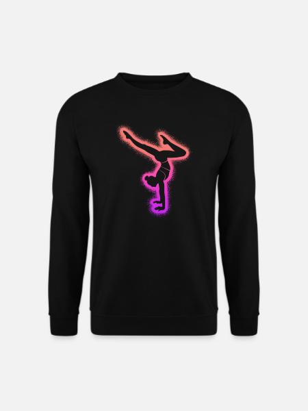 Turnerin Gymnastik Handstand Damen Mädchen Turnen - Unisex Pullover - Schwarz