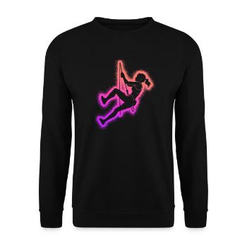 Escalade de bloc Alpinisme Filles Escalade - Sweat-shirt Unisexe - noir - Devant - Alina (178cm) & Michal (187cm)
