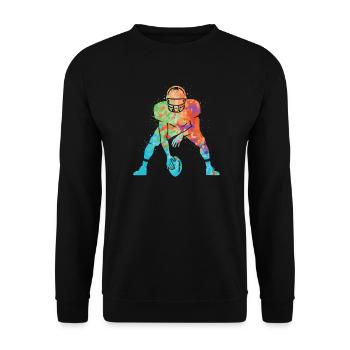 Football américain Sports Garçons Football Enfants - Sweat-shirt Unisexe - noir - Devant - Alina (178cm) & Michal (187cm)