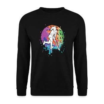 Joueurs de hockey Hockey sur gazon Enfants Hockey Filles - Sweat-shirt Unisexe - noir - Devant - Alina (178cm) & Michal (187cm)