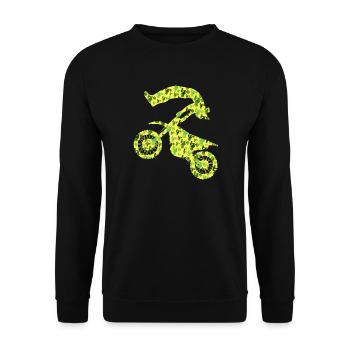 Dirt Biker Garçons Motards Motocross Homme - Sweat-shirt Unisexe - noir - Devant - Alina (178cm) & Michal (187cm)