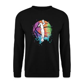 Basketball Women Women Basketball Girls - Unisex Sweatshirt - black - Front - Alina (178cm) & Michal (187cm)
