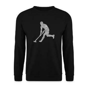 Hockey sur gazon Joueur de hockey Fingerprint Hockey - Sweat-shirt Unisexe - noir - Devant - Alina (178cm) & Michal (187cm)