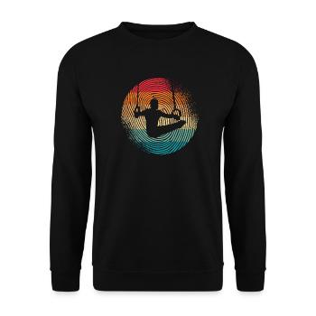 Gymnastics Gymnastics Ring Gymnastics Fingerprint Gymnastics - Unisex Sweatshirt - black - Front - Alina (178cm) & Michal (187cm)