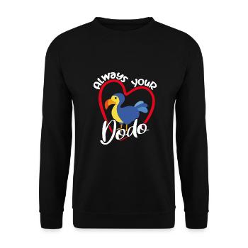 Für immer Dein Dodo - Unisex Pullover - Schwarz - Vorne - Alina (178cm) & Michal (187cm)