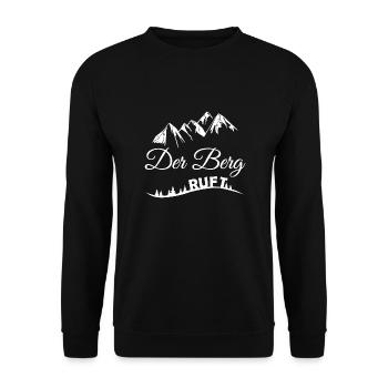 Der Berg ruft - Unisex Pullover - Schwarz - Vorne - Alina (178cm) & Michal (187cm)