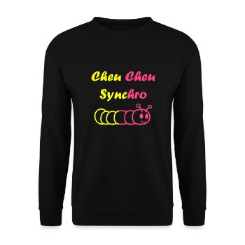 cheu cheu - Sweat-shirt Unisexe - noir - Devant - Alina (178cm) & Michal (187cm)