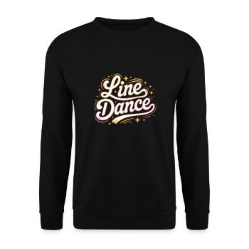 La danse en ligne : mon hobby - ma passion - mon truc - Sweat-shirt Unisexe - noir - Devant - Alina (178cm) & Michal (187cm)