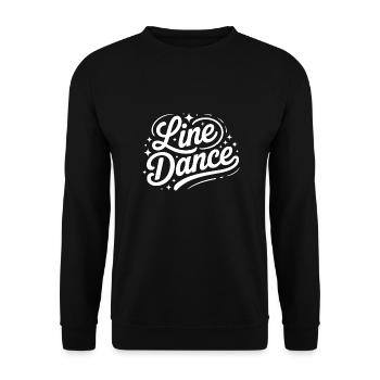 La danse en ligne : mon hobby - ma passion - mon truc - Sweat-shirt Unisexe - noir - Devant - Alina (178cm) & Michal (187cm)