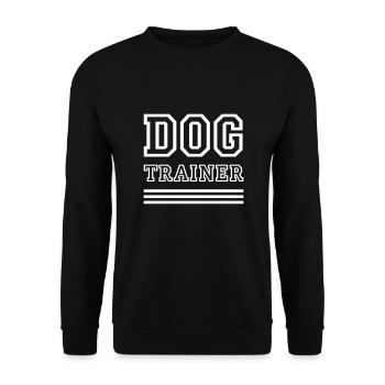 DOG TRAINER - Chiens - Sweat-shirt Unisexe - noir - Devant - Alina (178cm) & Michal (187cm)