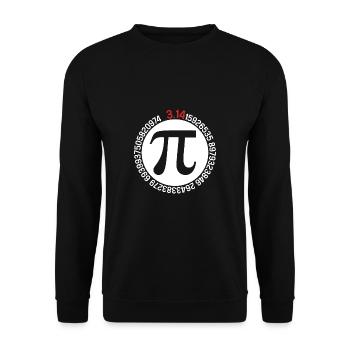 Funny Pi Day Spiral Pi Math for Pi Day 3.14 - Unisex Sweatshirt - black - Front - Alina (178cm) & Michal (187cm)