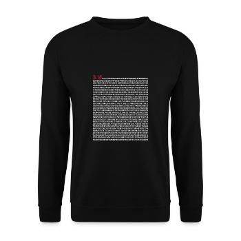 Pi 5000 Digits Pi Day Math Teacher Nerd - Unisex Pullover - Schwarz - Vorne - Alina (178cm) & Michal (187cm)