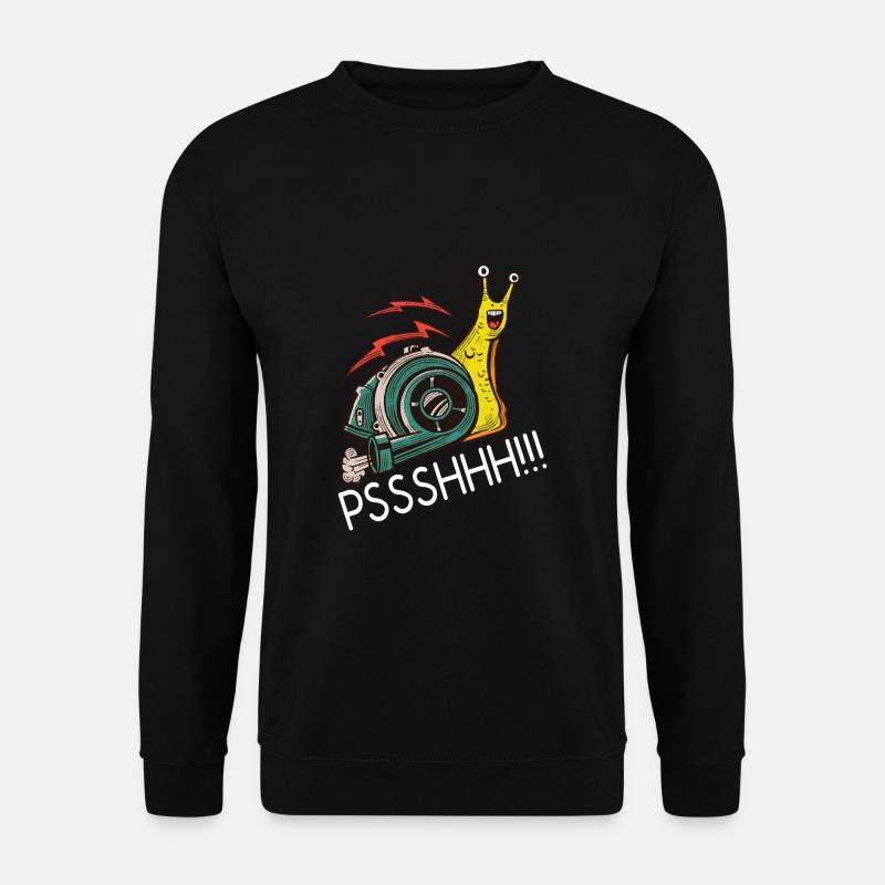 Schnecke Lustige Turbo Boost Racing pshh - Unisex Pullover - Schwarz