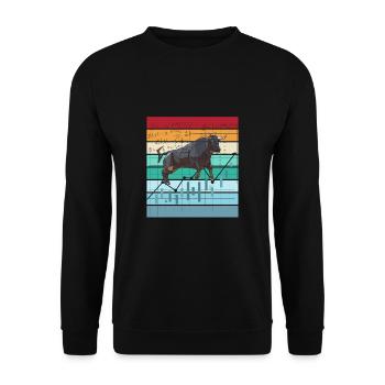 Crypto Trading Hodl Stock Market Chart Bitcoin - Unisex Sweatshirt - black - Front - Alina (178cm) & Michal (187cm)