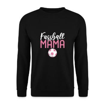 Fussball Mama Sport Spiel Mannschaftsspieler - Unisex Pullover - Schwarz - Vorne - Alina (178cm) & Michal (187cm)