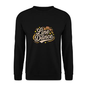La danse en ligne : mon hobby - ma passion - mon truc - Sweat-shirt Unisexe - noir - Devant - Alina (178cm) & Michal (187cm)