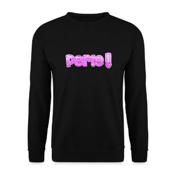 Perle Bubble Purple Violet - Unisex Pullover - Schwarz - Vorne - Alina (178cm) & Michal (187cm)
