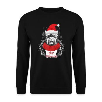 Bully Weihnacht Part 2 - Unisex Pullover - Schwarz - Vorne - Alina (178cm) & Michal (187cm)