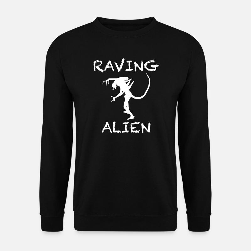 Raving Alien - Unisex Pullover - Schwarz