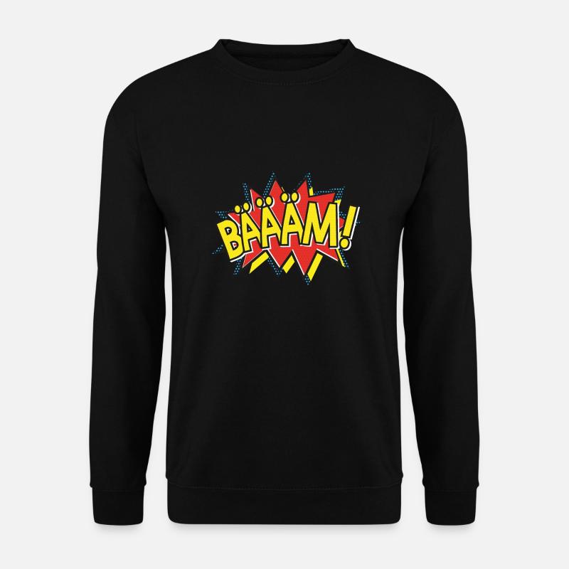BÄÄÄM Bande dessinée Action Bulle - Style Pop-Art - Sweat-shirt Unisexe - noir