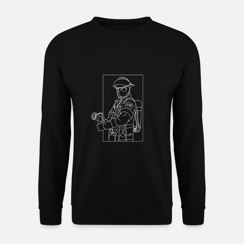 pompier - Sweat-shirt Unisexe - noir